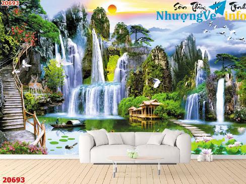 Ảnh Tranh dán tường 3d giá rẻ