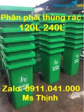 Ảnh Thùng rác dùng ngoài trời 120l 240l lh 0911.041.000