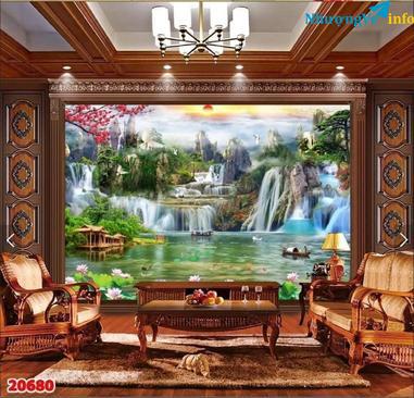 Ảnh Tranh dán tường 3d 5d