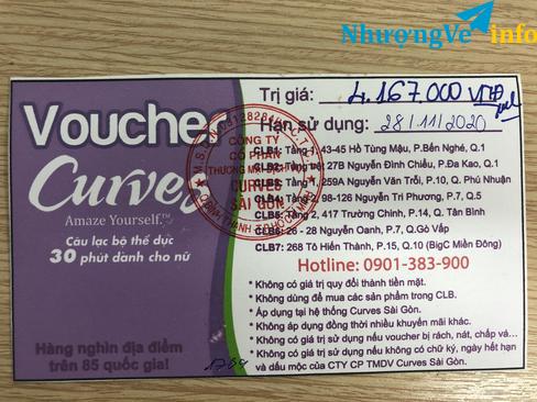 Ảnh Nhượng Voucher tập thể dục nữ Curves HCM