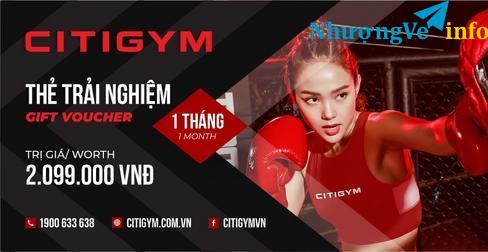 Ảnh THẺ TẬP GYM TẠI CITIGYM 1 THÁNG 75K (CÒN 2 VÉ)