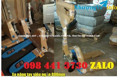 Ảnh Xe nâng tay siêu ngắn 800 giảm giá sốc Hotline (028) 6279.0375 - 098 441 3730 (Zalo)
