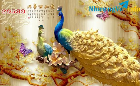 Ảnh Tranh dán tường 3D