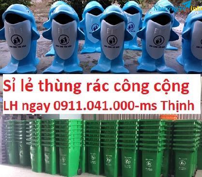 Ảnh Thùng rác giá rẻ nắp kín, thùng rác y tế sỉ lẻ lh 0911.041.000