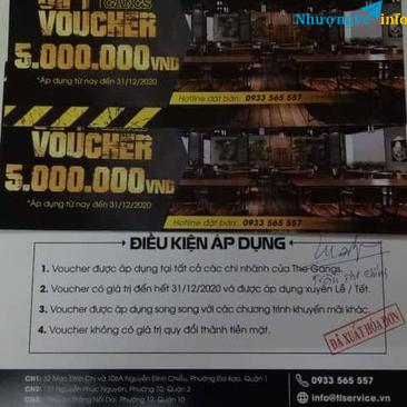 Ảnh [HC]  Voucher ăn uống tại vườn bia The Gangs - Grill & Beer