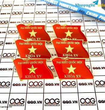 Ảnh Sản xuất huy hiệu Đảng, huy hiệu lá cờ dùng cho Đại hội Đảng, huy hiệu đại hội đảng bộ các cấp