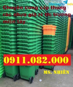 Ảnh Bán thùng rác 240 lit giá rẻ tại kiên giang- thùng rác công cộng- lh 0911082000