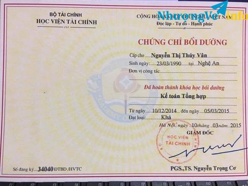 Ảnh KHAI GIẢNG KHÓA ĐÀO TẠO NGHIỆP VỤ KẾ TOÁN TỔNG HỢP TẠI HẢI PHÒNG-0929711784