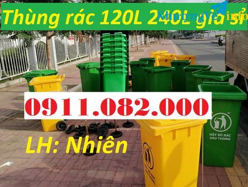 Ảnh Giá sỉ thùng rác 120 lít 240 lít giá rẻ- thùng rác môi trường, thùng rác văn phòng- lh 0911082000