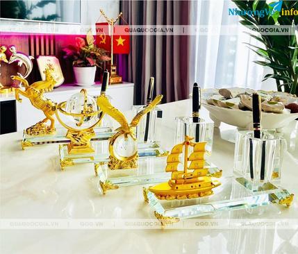 Ảnh Quà tặng để bàn, ống căm bút để bàn, quà tặng sinh nhật, quà biếu sếp