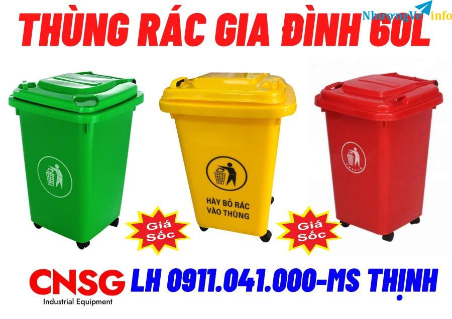 Ảnh Phân phối thùng rác 120lit 240lit 660lit, thùng rác y tế giá sỉ giá rẻ 0911041000