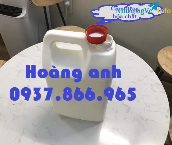 Ảnh Can 5l vuông, can dẹt đưng hóa chất, can nhựa dày, can nhưa,can