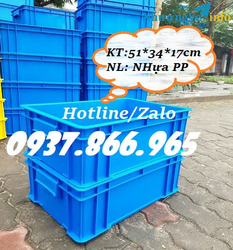 Ảnh Thùng b4 giao hàng toàn quốc, thùng nhựa đặc, sóng nhựa bít, khay cơ khí, thùng nhựa