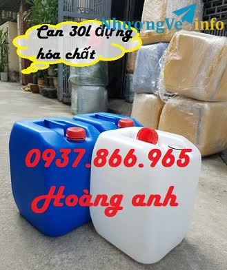 Ảnh Can loại dày đựng  hóa chất, can nhựa đựng dung dịch lỏng, can nhựa công nghiêp, CAN NHỰA