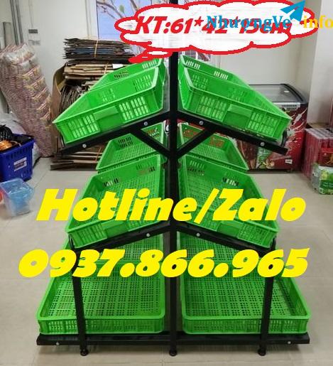 Ảnh Sọt nhựa dùng trong siêu thị, sọt nhựa dùng của hàng vietgrap, khay nhựa công nghiệp