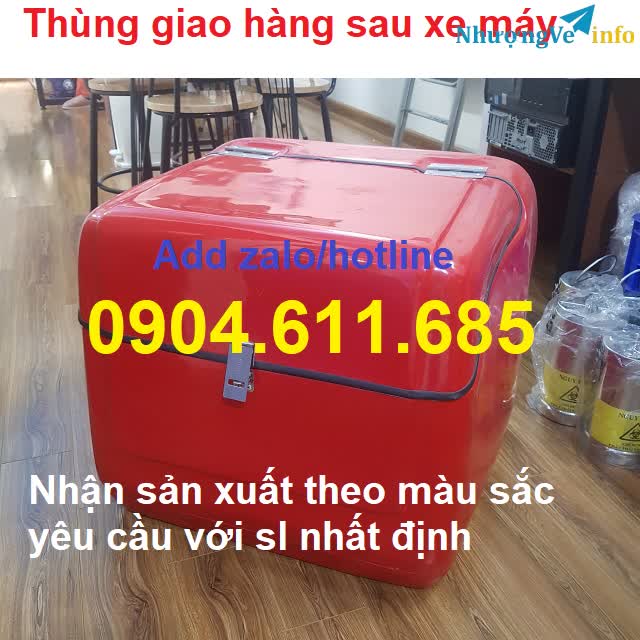 Ảnh Thùng giao hàng giữ nhiệt, thùng xe máy, thùng chở hàng composite
