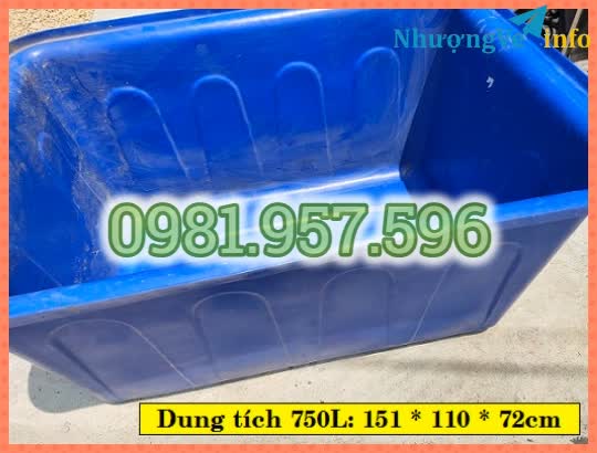 Ảnh Thùng nhựa nuôi cá, thùng nhựa 100L, thùng nhựa 200L