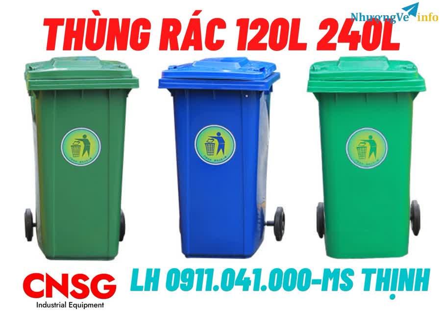 Ảnh Bán sỉ lẻ thùng rác công cộng nhựa HDPE 120lit 240lit 0911041000