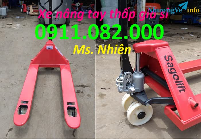Ảnh Sỉ lẻ xe nâng tay thấp 3 tấn giá rẻ tại vĩnh long- xe nâng tay nhập khẩu- lh 0911082000