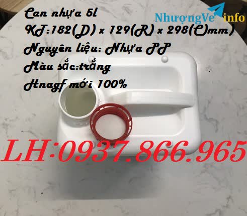 Ảnh Can nhựa HDPE, can nhựa 5l có garenti, can nhựa đựng hóa chất toàn miền bắc, can nhựa