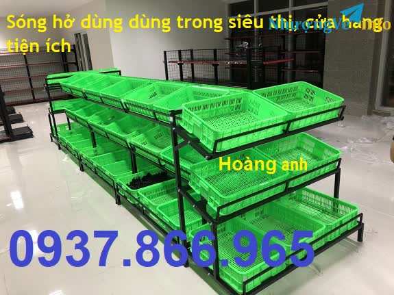 Ảnh Sọt nhựa cao 15, khay nhựa, Sọt nhựa hs008, sóng nhựa đựng rau củ quả