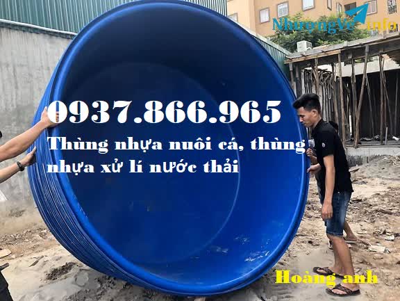 Ảnh Thùng nhựa nhuộm vải, thùng nhựa đựng hải sản, thùng nhựa xử lí nước thải, thùng nhựa hình trong dung tích lớn