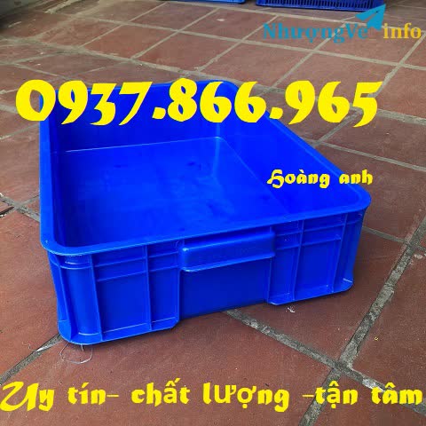 Ảnh Khay nhựa cao 15cm, khay nhựa trong nhà máy, khay nhựa đặc, sóng nhựa bít,Thùng nhựa đặc HS 007