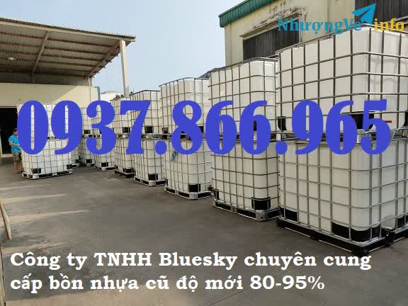 Ảnh Giá tank nhựa màu trắng có khung thép, bồn nhựa nhuộm vải, bồn nhựa 1 khối, bồn nhựa đựng xăng dầu