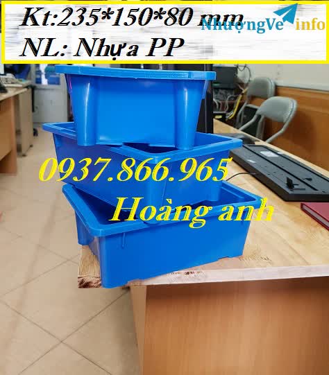 Ảnh Khay nhựa(KT:235*150*80), sóng nhựa bít, khay nhựa, khay nhựa đựng hàng