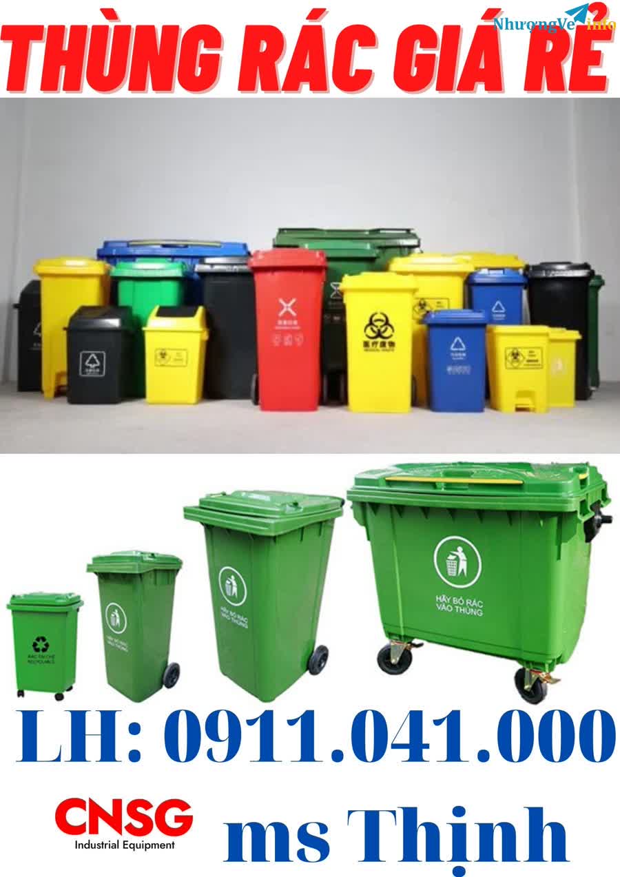 Ảnh Bán sỉ lẻ toàn quốc thùng rác 120lit 240lit lh 0911041000