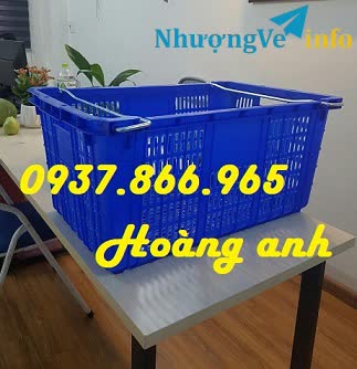 Ảnh Sóng nhựa rỗng tại Hà Nội, sọt nhựa có quai sắt, sóng nhựa hở đựng thực phẩm