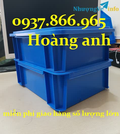 Ảnh Khay nhựa phân loại sản phẩm trong cửa hàng bán đồ cơ khí, thùng nhựa b7, khay nhưa đặc