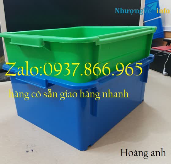Ảnh Thùng nhựa đặc dùng trong nhà máy, thùng nhựa phân loại sản phẩm, thùng nhựa b3