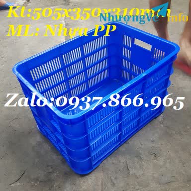 Ảnh Giá sọt nhựa cao 31, sọt nhựa chế biến thủy hải sản, sọt nhựa tại hà nội, sọt nhựa giá bao nhiêu, hs 012