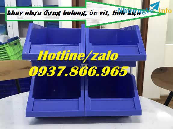 Ảnh Hộp nhựa phân loại sản phẩm, khay nhựa vát 1 đầu, khay nhựa A6, khay nhựa A8