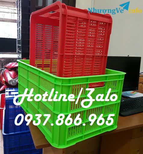 Ảnh Sọt nhựa rỗng HS 004, sọt nhựa,sóng nhựa đựng hàng trong nhà máy, sọt đựng rau củ