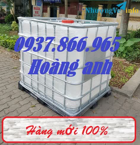 Ảnh Giá bồn nhựa 1000l có khung thép, bồn nhựa công nghiệp, bồn nhựa chứa hóa chất