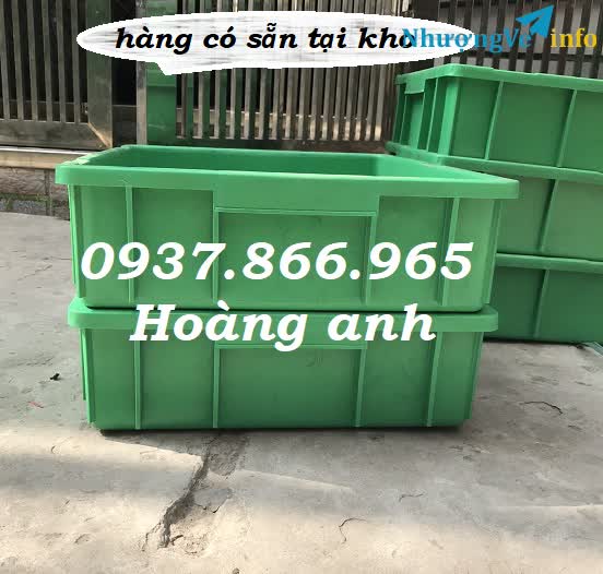 Ảnh Thùng nhựa đặc b9 giá tốt, thùng nhựa dùng trong nhà máy, thùng phân loại sản phẩm