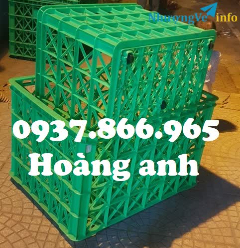Ảnh Sọt nhựa ship hàng, sọt nhựa đẩy hàng trong nhà xưởng, sọt nhựa dùng trong xí nghiệp may, sọt nhựa HS 022