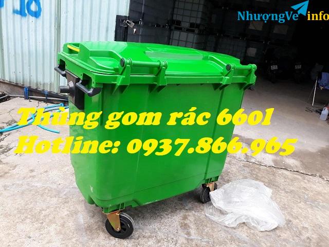 Ảnh Đơn vị nhập khẩ thùng rác, xe gom rác công nghiệp tại hà nội, mua thùng rác 660l ở đâu, thùng rác