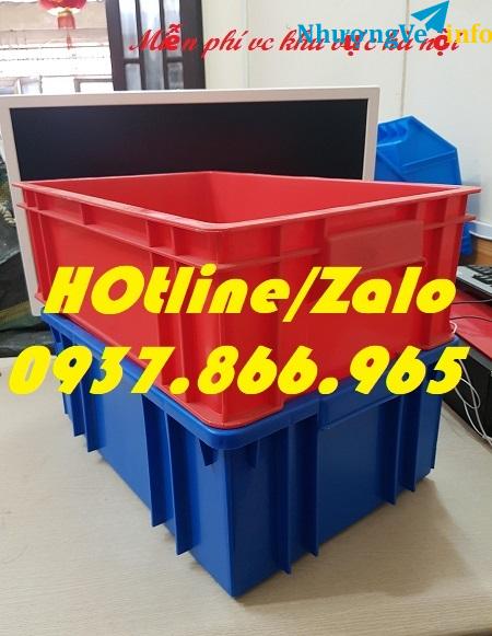 Ảnh Sọt nhựa đựng hàng đông lạnh,sọt nhựa đựng ra củ, sọt dùng trong kho lạnh, sọt cao 19cm