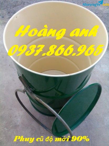 Ảnh Thùng phuy sắt cũ, thùng phuy, phuy sắt độ mới 90%, phuy sắt đựng dầu, phuy sắt