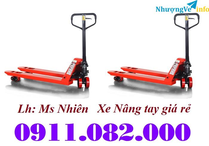 Ảnh Xe nâng tay giá rẻ- hàng nhập khẩu mới về giá rẻ miền tây- lh 0911082000