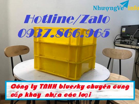Ảnh Khay hình vuông đựng đồ cơ khí bày bán, khay nhựa PP nguyên sinh, khay nhựa tại hà nội, khay phân loại hàng hóa