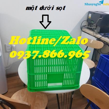 Ảnh Sọt đựng trong công te nơ vận chuyển hàng hóa, sọt cao 31, sóng nhựa rỗng, sọt đựng hải sản