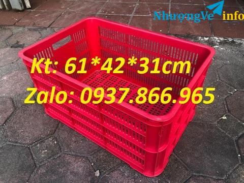 Ảnh Nơi bán sọt nhựa cao 31, sọt công nghiệp, sọt nhựa, sóng nhựa hở,sọt chế biến thực phẩm công nghiêp