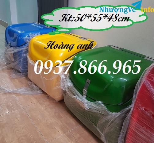 Ảnh Thùng giao đồ ăn, thùng giao cơm, thùng giao hàng, thùng chở hàng composite
