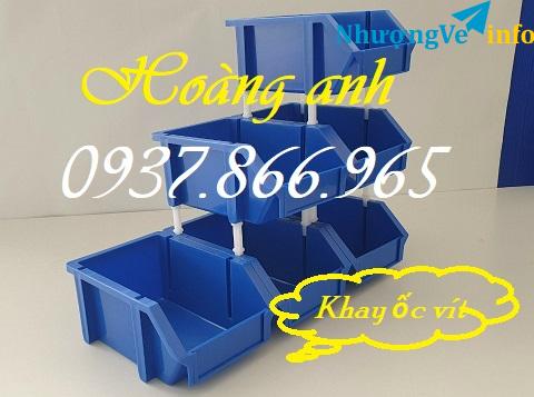 Ảnh Giá khay nhựa vát đầu, khay nhựa đựng ốc vít kèm chân, khay nhựa tại hà nội
