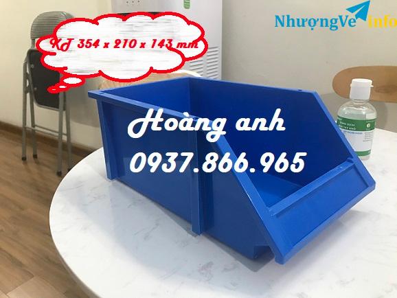 Ảnh Sọt nhựa công nghiệp dùng kho lạnh, sọt nhựa rỗng, sóng nhựa hở, sọt nhưa cao 31 đựng rau củ