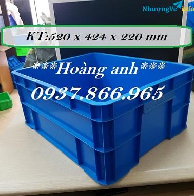 Ảnh Thùng nhựa đặc B8 cần nắp, cung cấp thùng B8, thùng B8 tại hà nội, tìm nhà phân phối thùng B8
